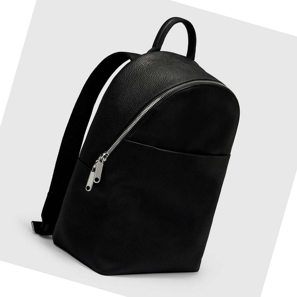 Men's Ecco Textureblock Full Backpacks Black | Canada 682UZG